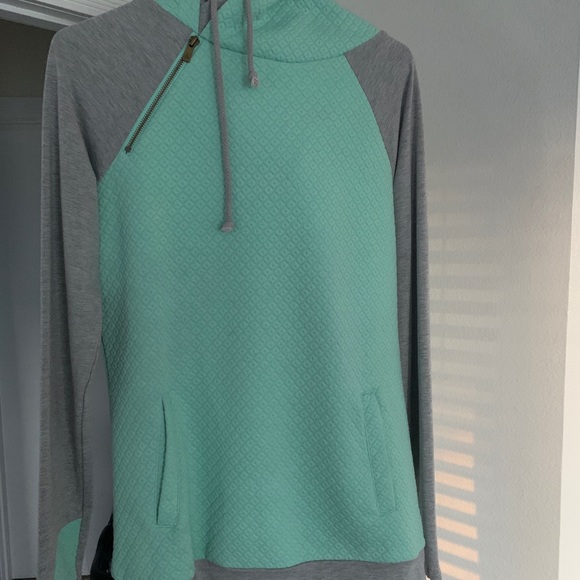 Ampersand Ave DoubleHood Sweatshirt. - Picture 2 of 3